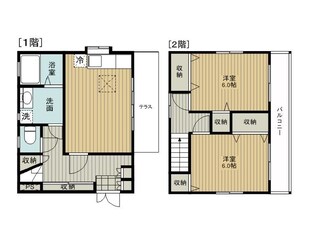 鈴木様貸家の物件間取画像